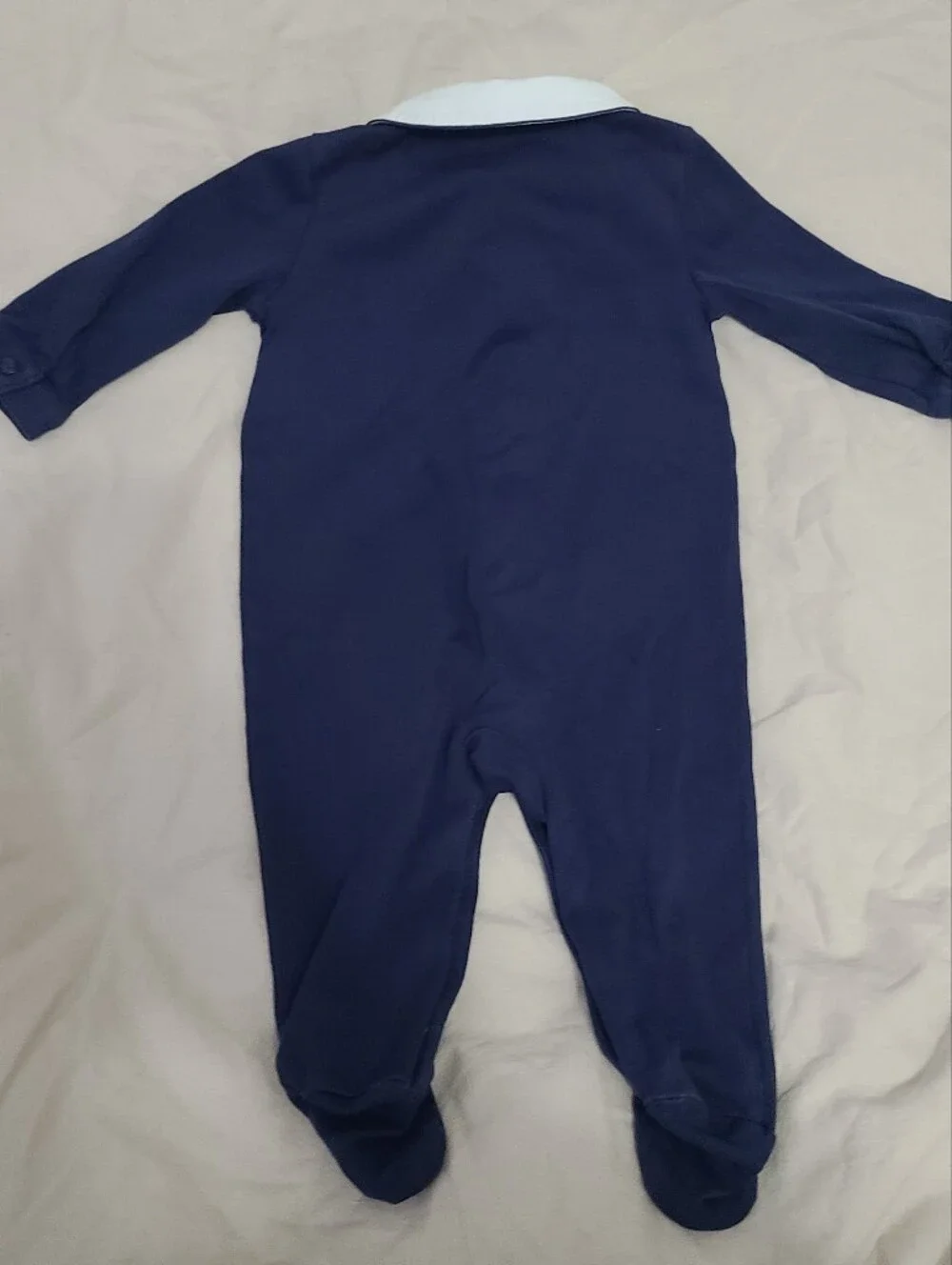 6M Terrier-Embroidered Cotton Coverall Baby Ralph Lauren EUC